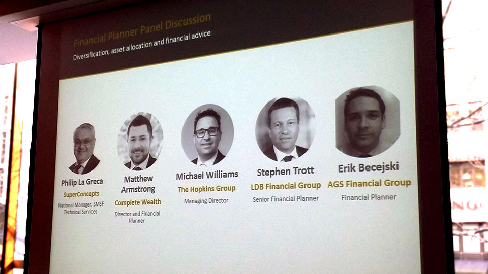 The speakers at the ASX event